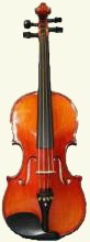 Picture of a 3/4 size violin on the New Violins For Sale page